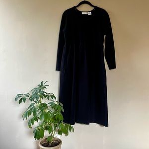 vintage 90s liz claiborne 100% cotton long sleeve dress